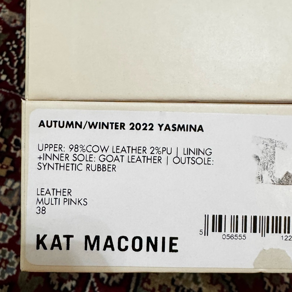 Kat Maconie Yasmina leather heels, 👠 like new in box, size 38 European (7 US) - Picture 13 of 14